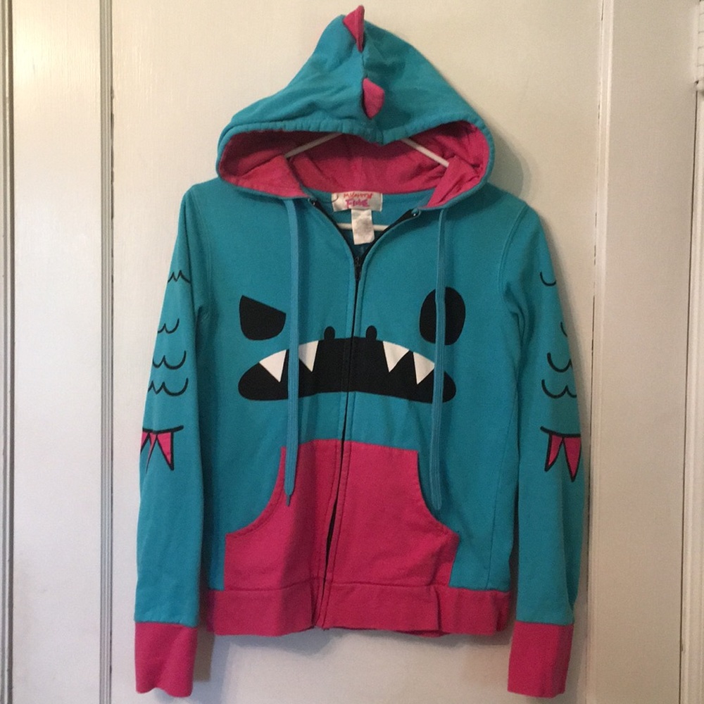 Monster zip-up hoodie